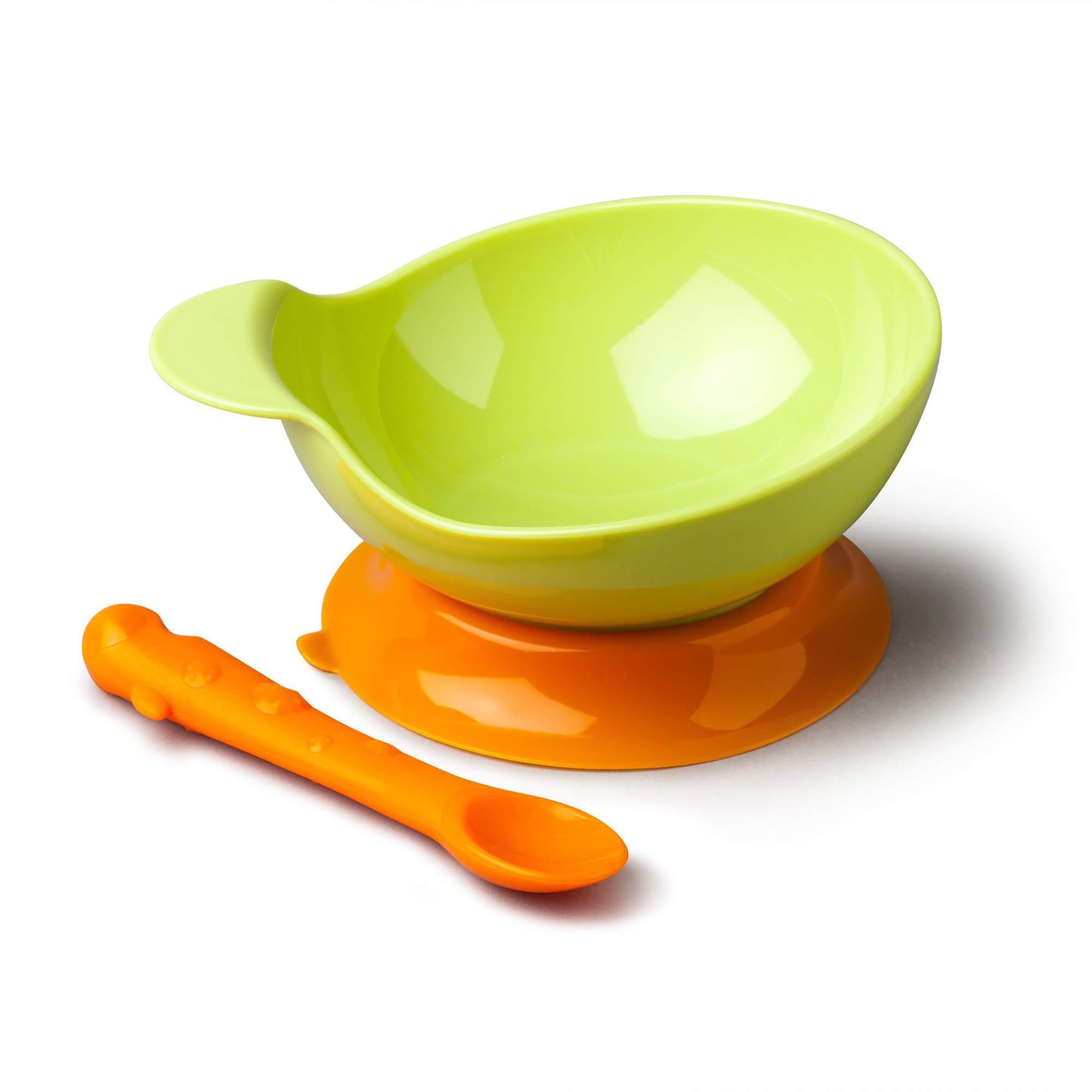 Zeal Baby Bowl Set with Silicone Spoon, Lime