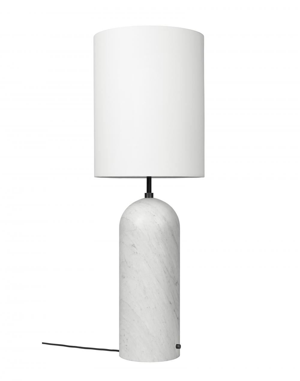 Gravity Xl Floor Lamp White Marble High White