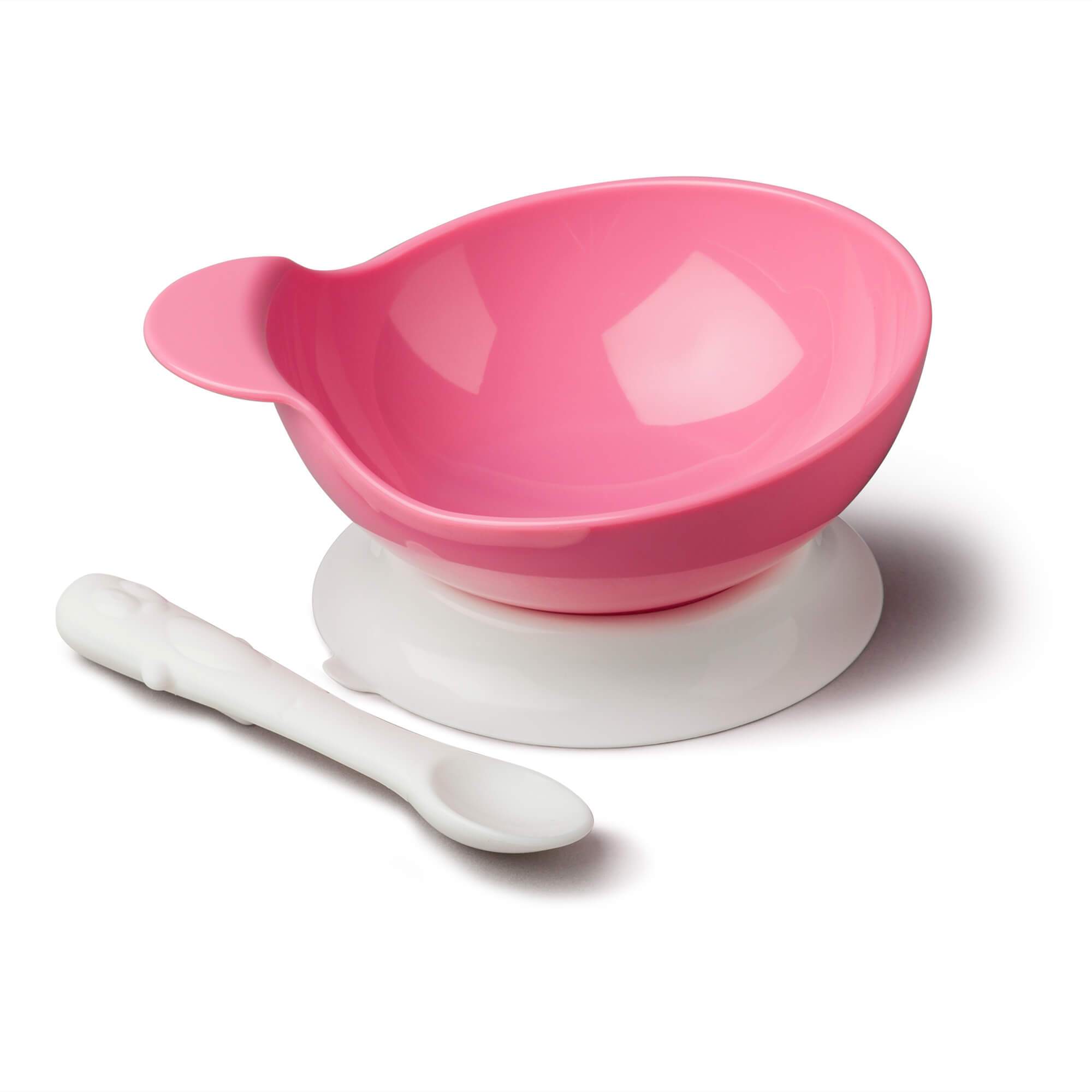 Zeal Baby Bowl Set with Silicone Spoon, Pink