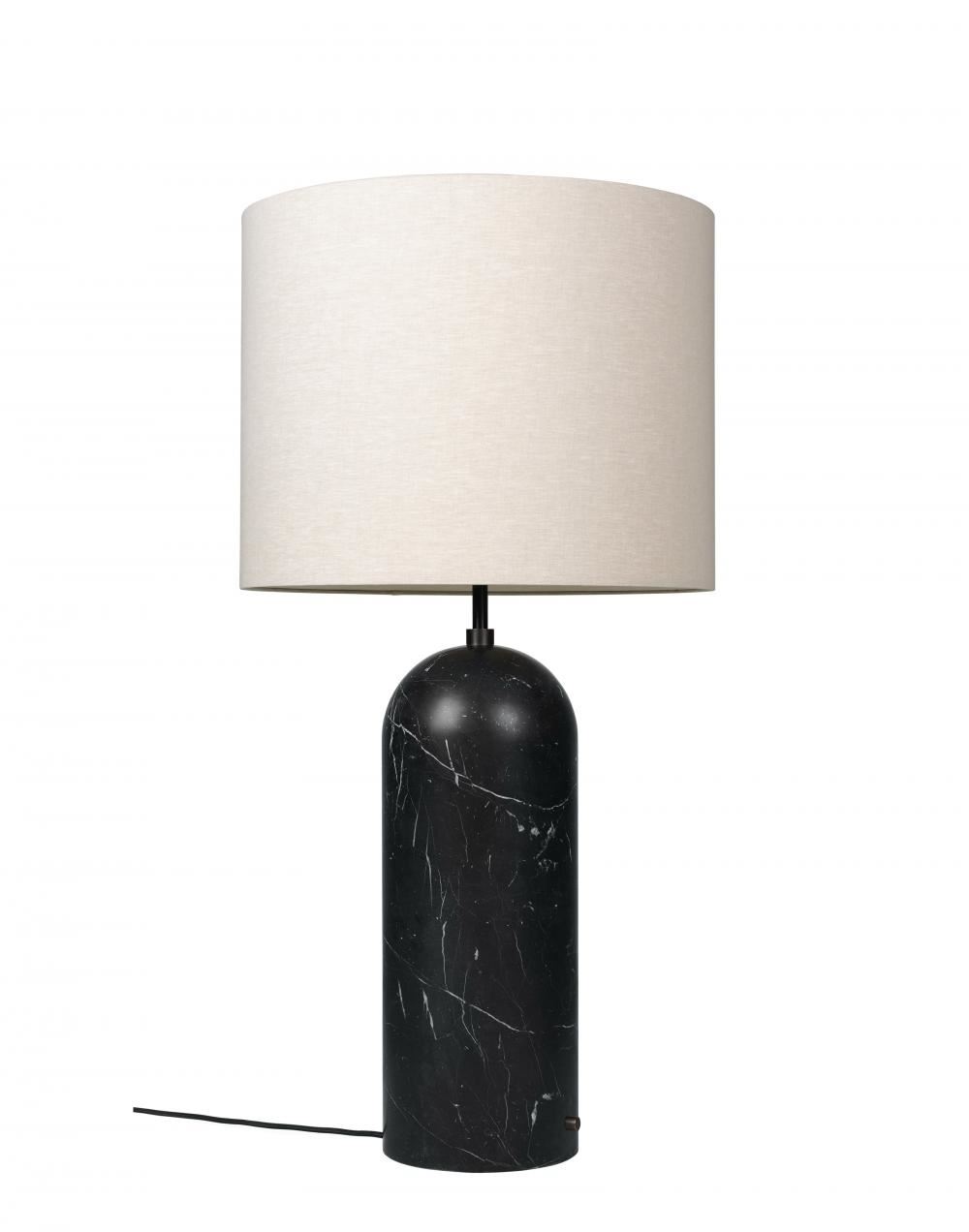 Gravity Xl Floor Lamp Black Marble Low Canvas