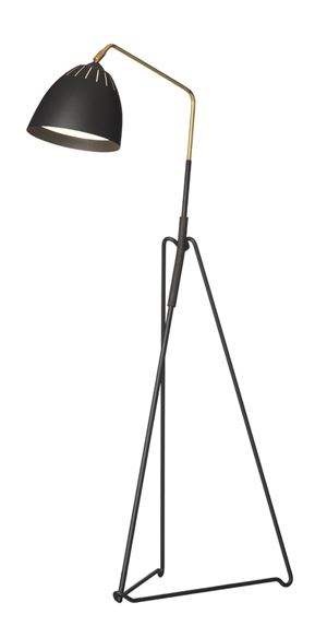 Lean Floor Lamp Black