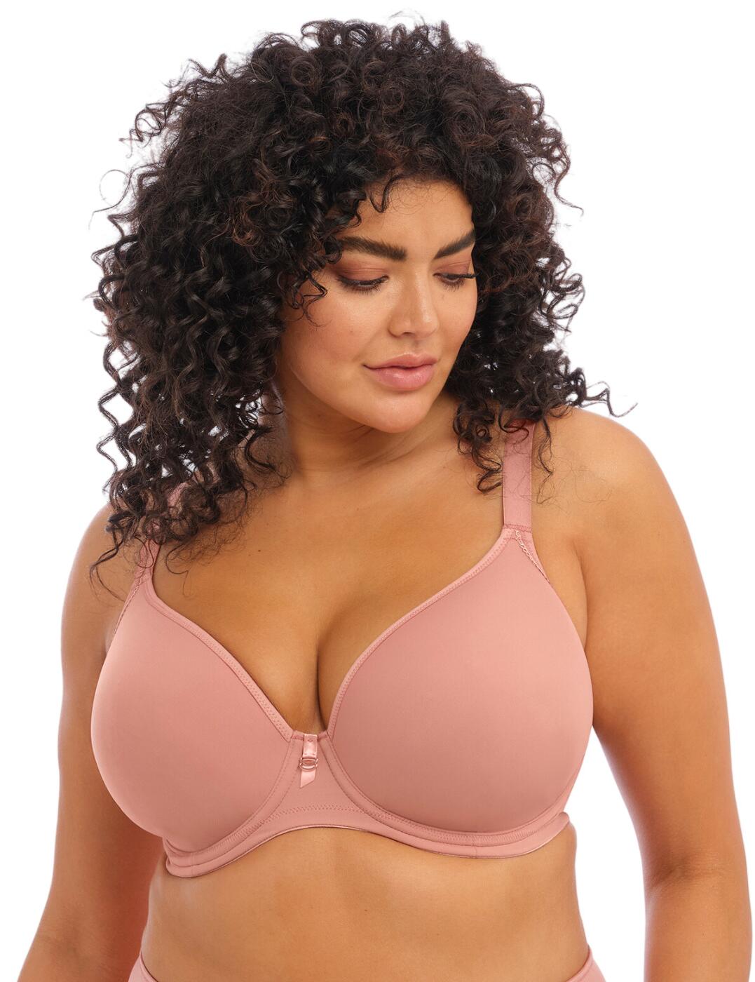 Elomi's Bijou moulded t-shirt bra is designed to provide you with gentle support, comfort and confidence. The plunge neckline ensures reduced visibility under low-cut tops and the non-padded moulded cups create a smooth finish. Underwiring offers additional support and this beautiful piece easily fits your body shape with an adjustable hook and eye fastening and shoulder straps. This simple design also features a J-hook to easily convert it into a racerback style. It's perfect for any occasion - glamorous events or everyday wear! Snap yours up now!  Stylish moulded bra Plunge neckline Non-padded cups Underwired for support Hook and eye fastening Adjustable shoulder straps J-hook featured to convert to racerback Simple design Comfortable fit Country of origin: Sri Lanka Composition: 70% Polyamide &pipe; 30% Elastane Listed in UK sizes  60235-105069-1431768 8722 Moulded Bra