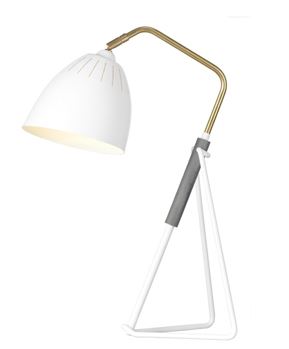 Lean Table Lamp White