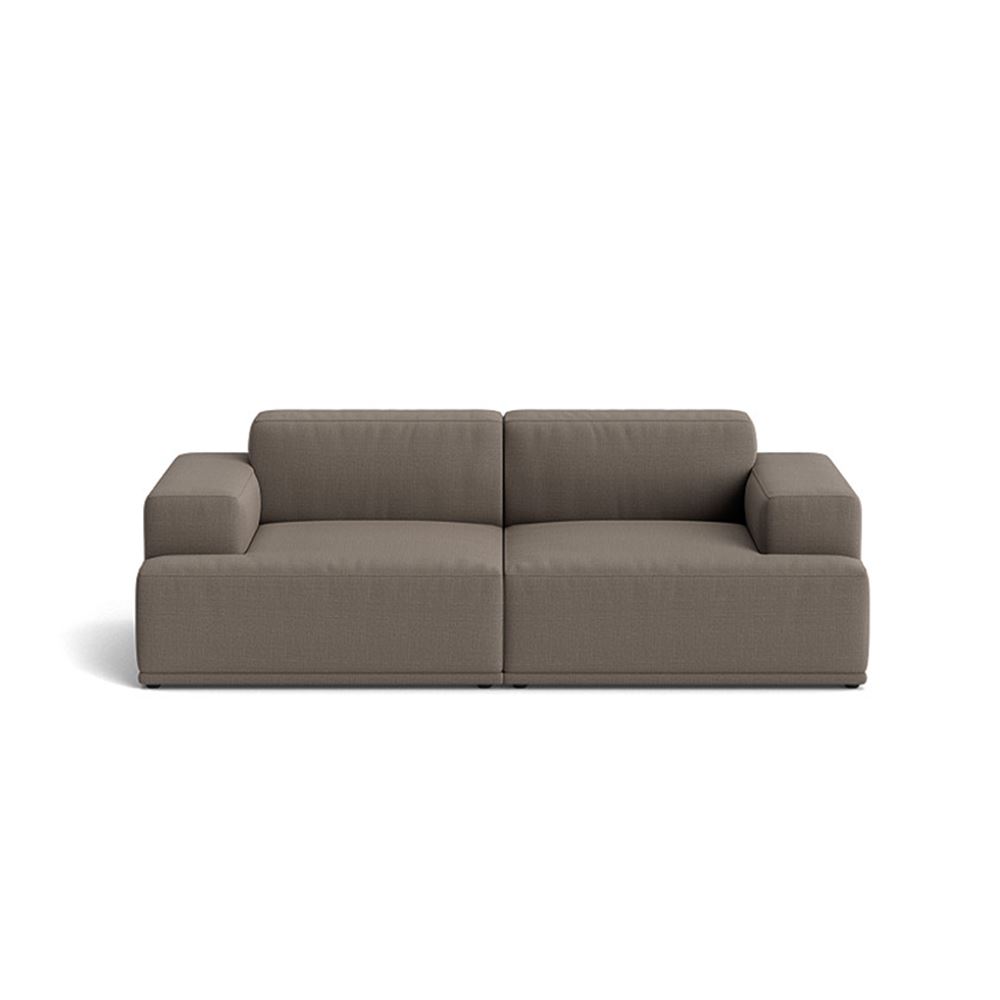 Connect Soft Modular Sofa 2seater Configuration 1 Plastic Black Canvas 264