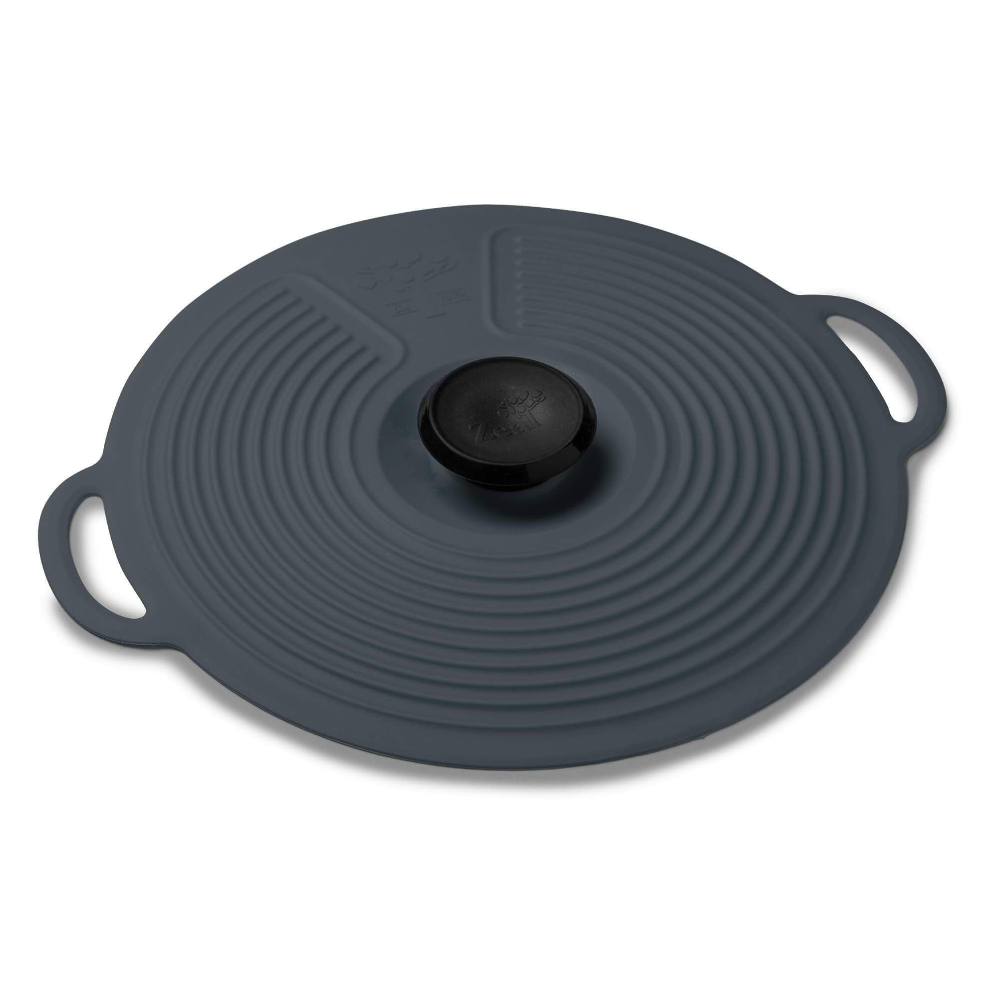 Zeal Classic Silicone Self Sealing Lid, Extra Large, Dark Grey