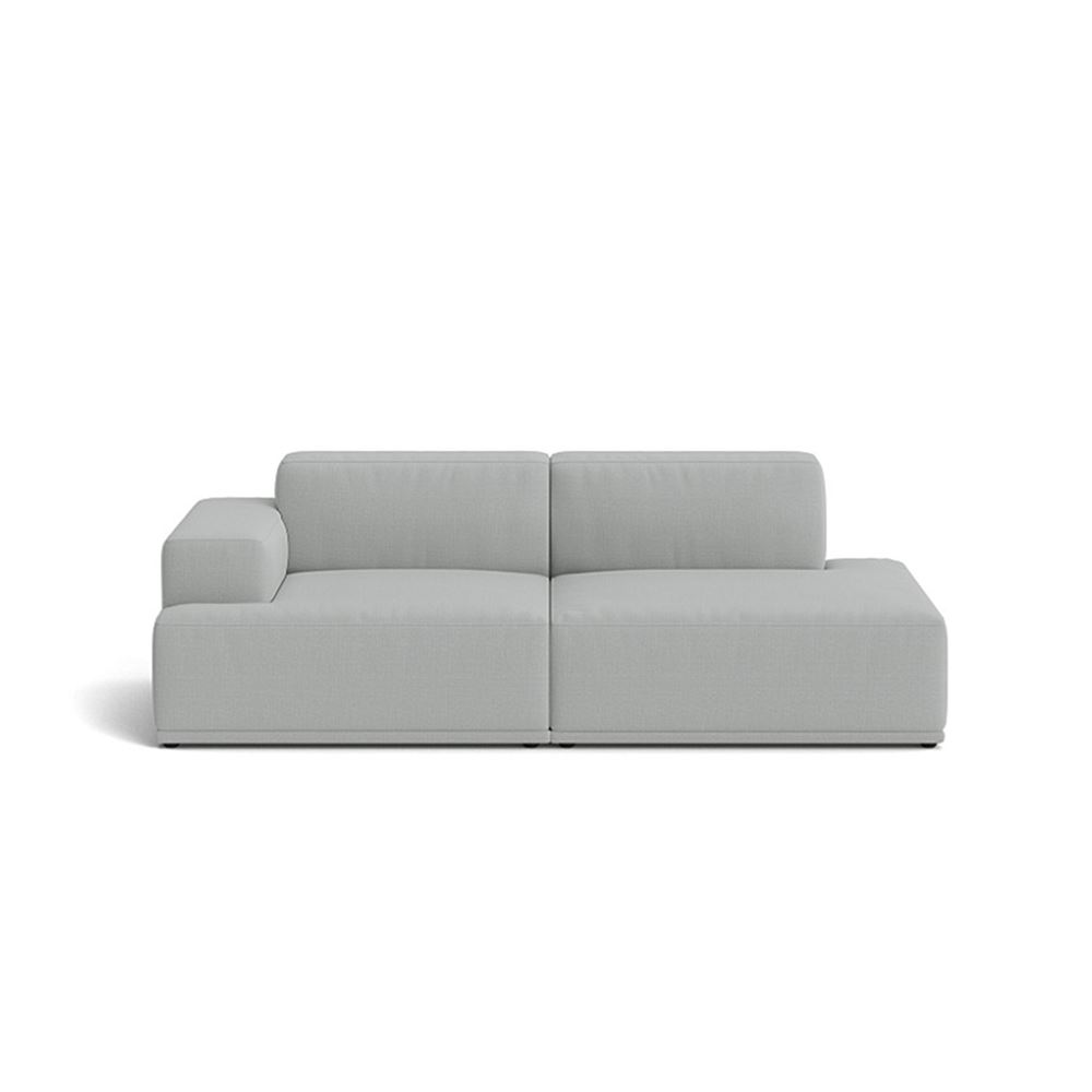 Connect Soft Modular Sofa 2seater Configuration 2 Plastic Black Canvas 124