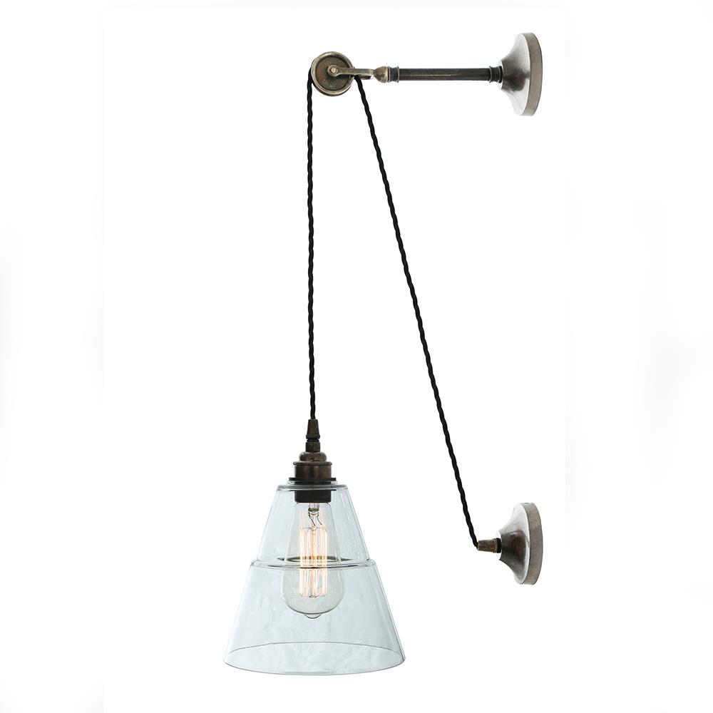 Sinclair Pulley Wall Light Satin Brass