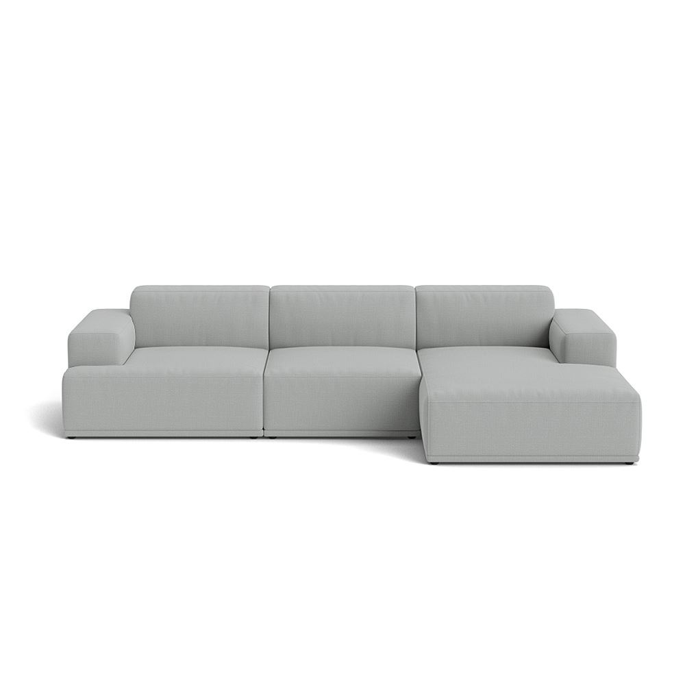 Connect Soft Modular Sofa 3seater Configuration 2 Plastic Black Canvas 124