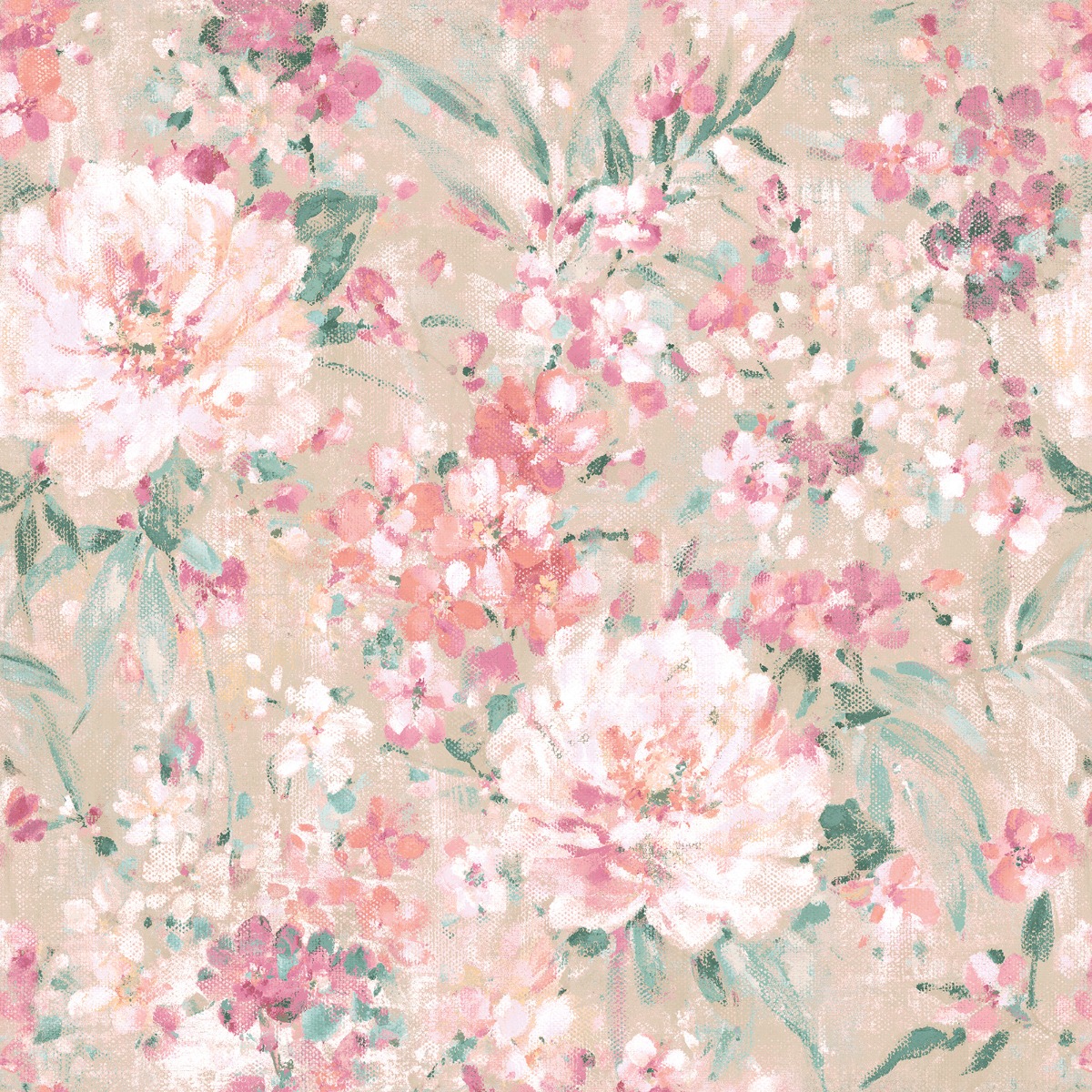 Laura Ashley Mayville Wallpaper Plaster Pink 140329