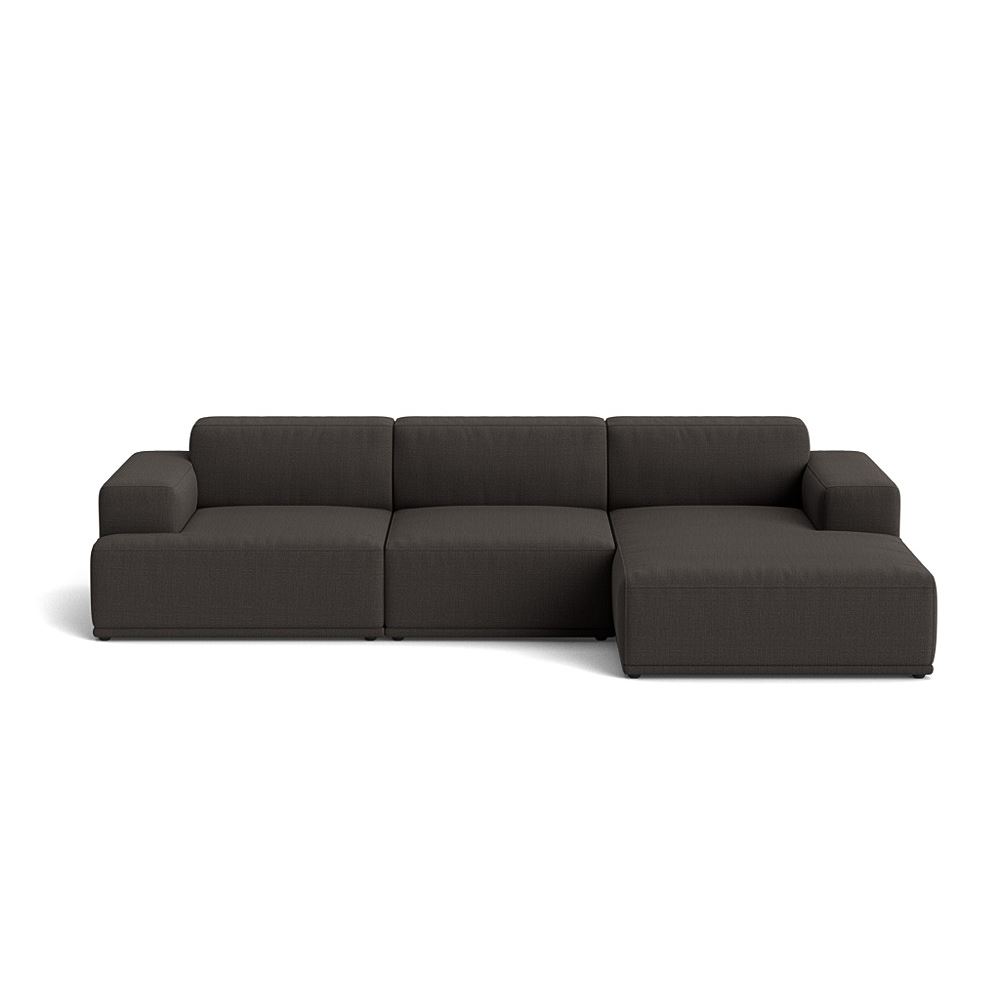 Connect Soft Modular Sofa 3seater Configuration 2 Plastic Black Canvas 174