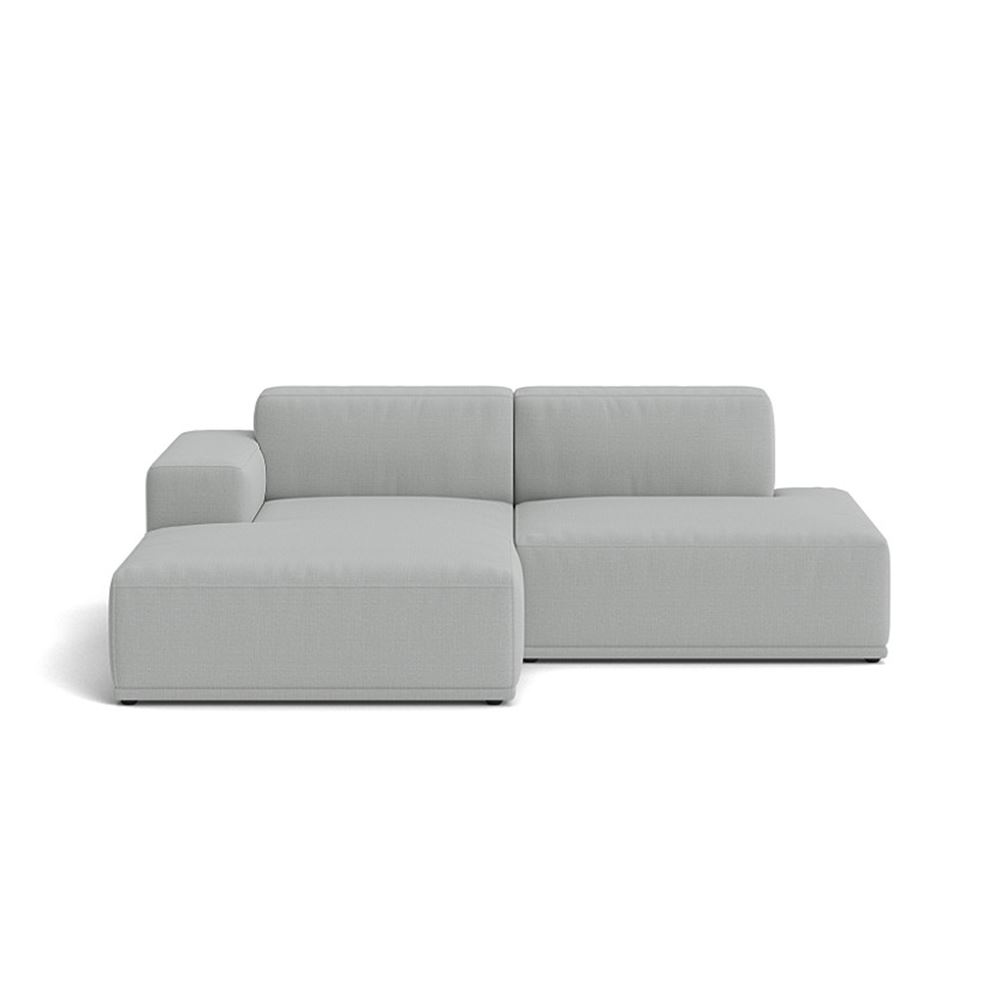 Connect Soft Modular Sofa 2seater Configuration 3 Plastic Black Canvas 124