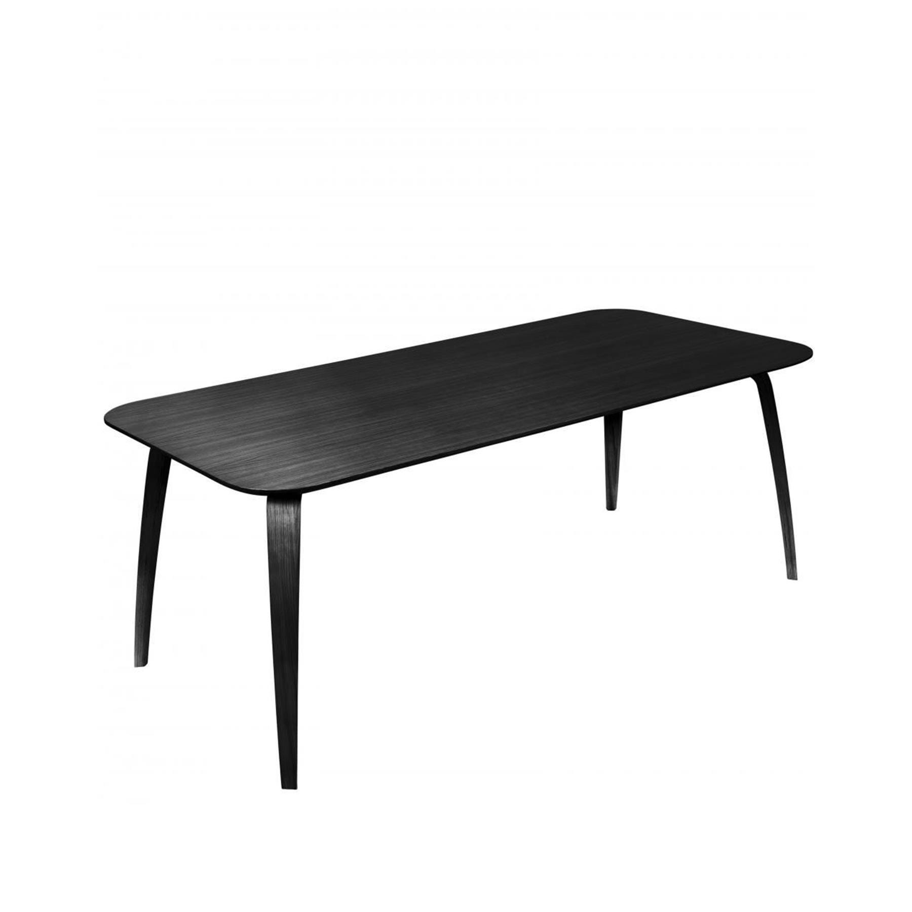 Gubi Dining Table Rectangular Woodblack Stained Ash