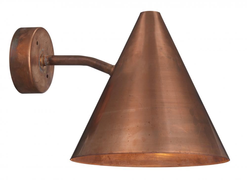 Tratten Wall Lamp Rough Copper Medium Hard Wired