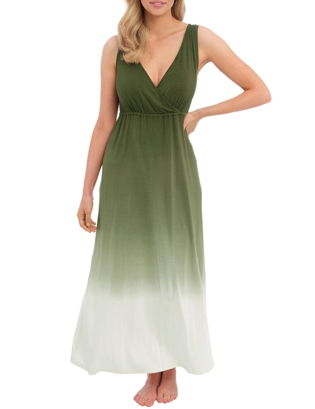 Start your vacation in style with Fantasie's Aurora maxi dress - a perfect piece for any modern woman's wardrobe! This unique design features a chic ombre design that draws attention for all the right reasons. You'll love the light and airy feel of this maxi-length dress with a V-neckline that will flatter your figure. Underbust elastic cinches you in for a more shaped look and this piece is crafted from soft touch fabric made from breathable jersey material. Show off your fashion sense with the Fantasie Aurora maxi dress today!  Maxi length V-neckline Wrap detailing Ombre design Soft jersey material Country of origin: China Composition: 6% Elastane &pipe; 94% Viscose Listed in UK sizes  60300-105139-1380886 6365 Cover Up