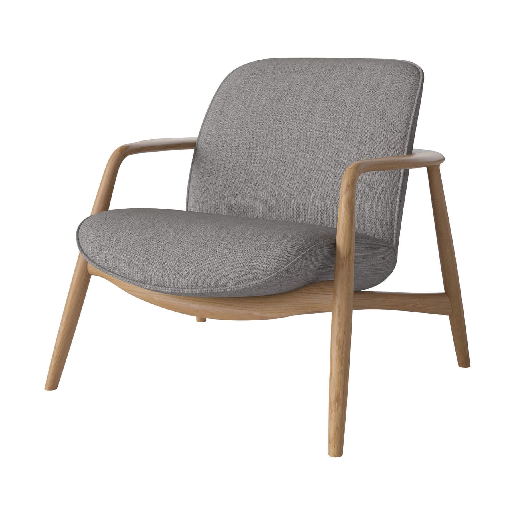 Bolia Bowie Armchair Oiled Oak Baize Grey Designer Furniture From Holloways Of Ludlow