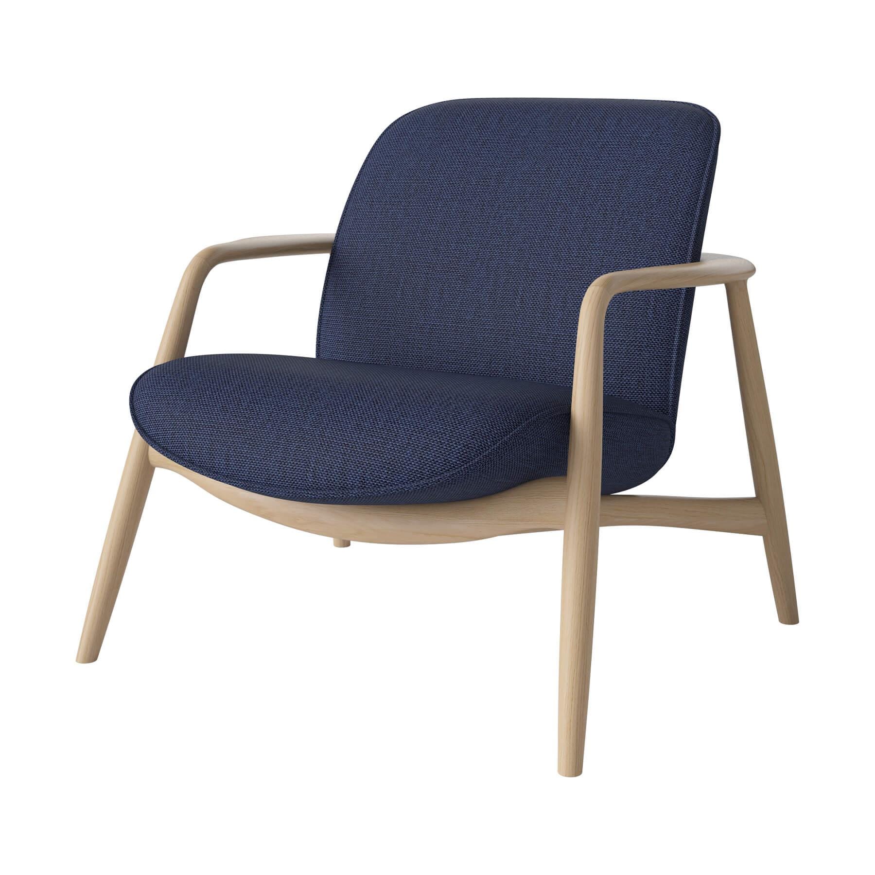 Bolia Bowie Armchair White Oiled Oak London Blue Designer Furniture From Holloways Of Ludlow