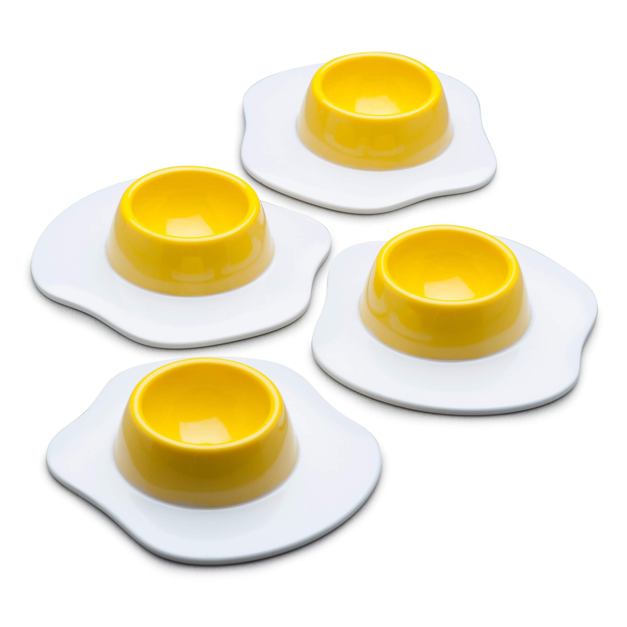 Zeal Eggtastic Melamine Egg Cup Set of 4 in White