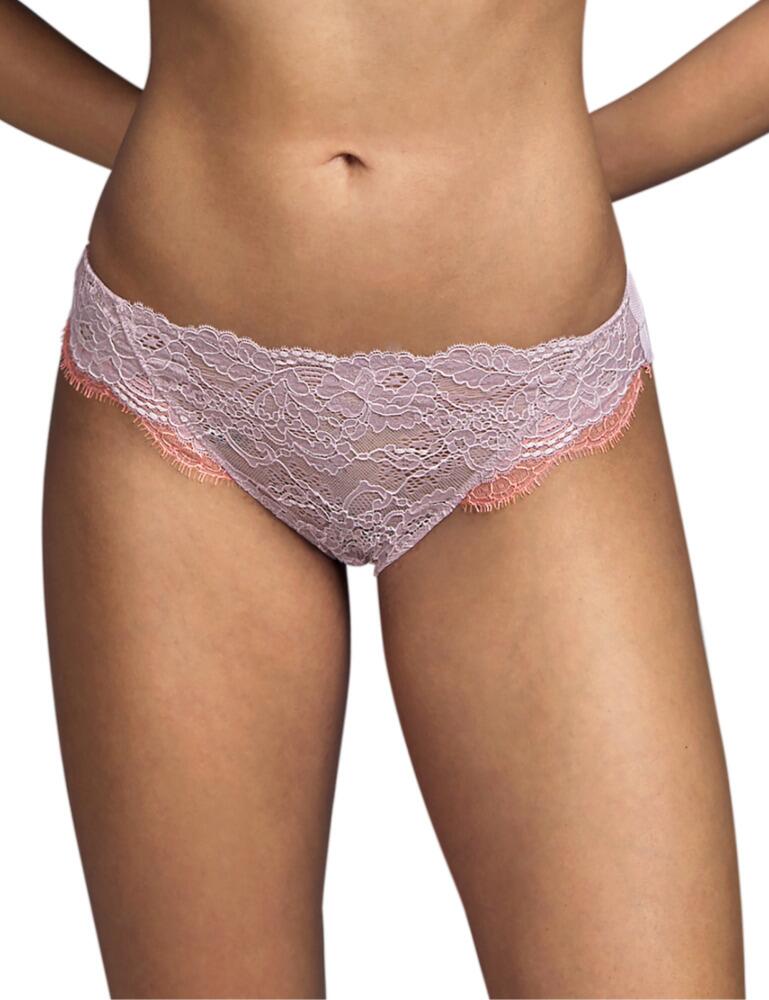 Add some colour into your lingerie drawer with this Rio brief by Andres Sarda. This brief is a part of the Margaret range which offers beautiful colourful sheer lace that sits nicely against your skin. The rear of the Rio brief features a sheer fabric for a cheeky and sexy look while providing medium rear coverage.  Rio brief Colourful Beautiful lace Sheer fabric Medium rear coverage Composition: 76% Polyamide &pipe; 13% Elastane &pipe; 7% Cotton &pipe; 4% Viscose Listed in UK sizes  50480-91427-1201593 3310150 Rio Briefs