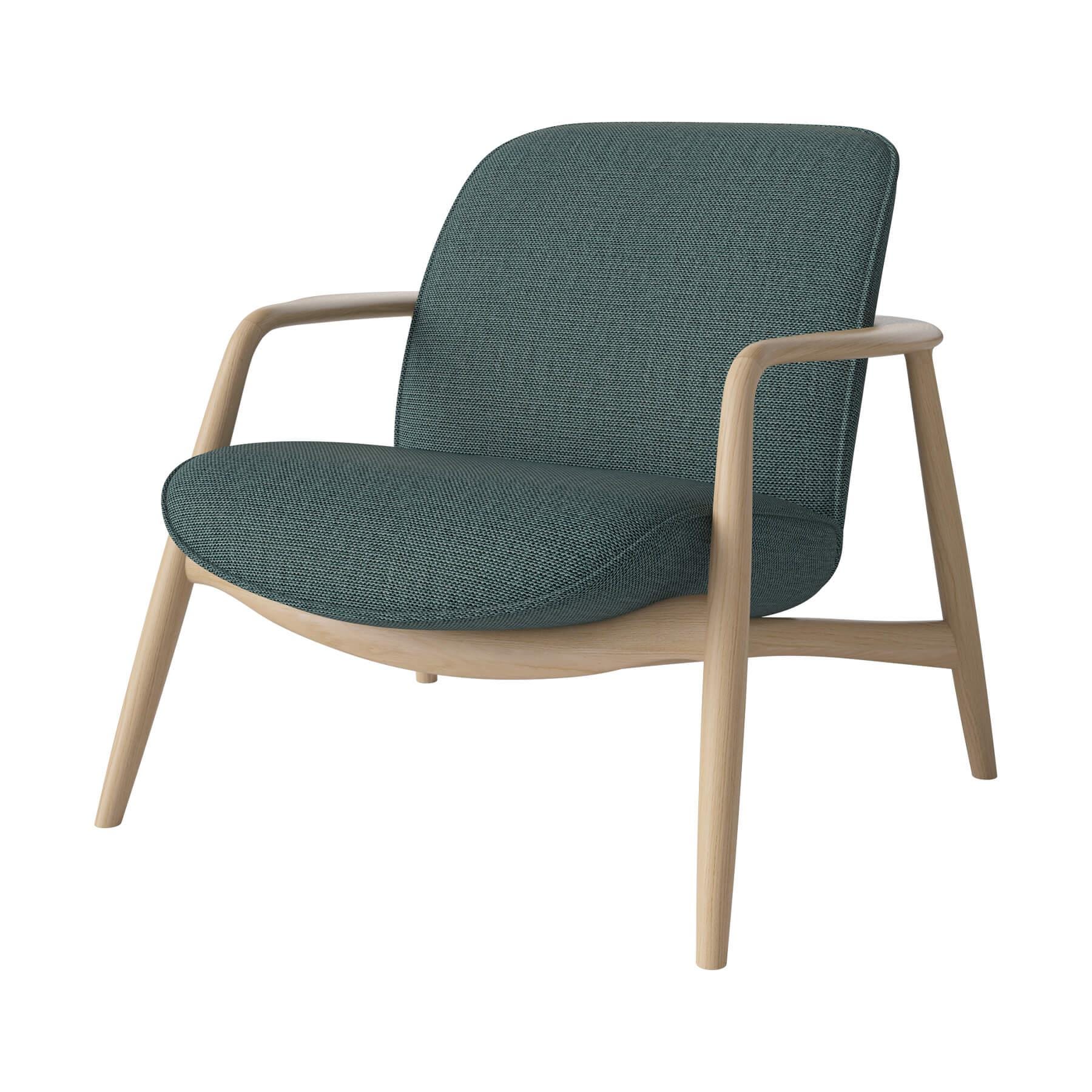 Bolia Bowie Armchair White Oiled Oak London Sea Green Designer Furniture From Holloways Of Ludlow