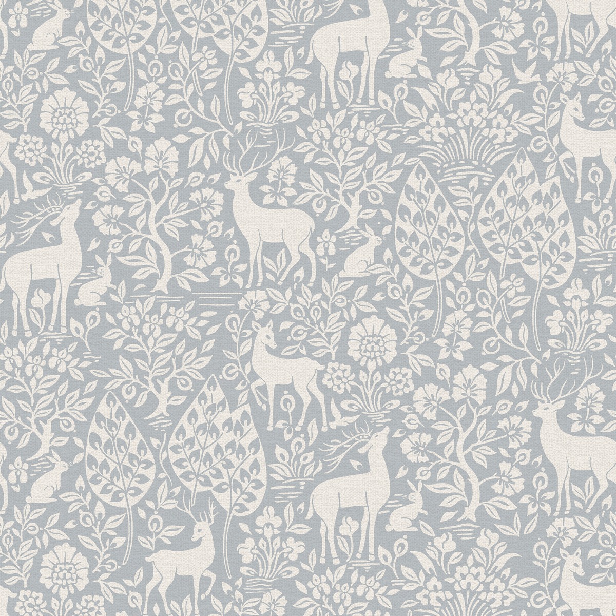 Holden Decor Deer Woods Blue Wallpaper, Blue