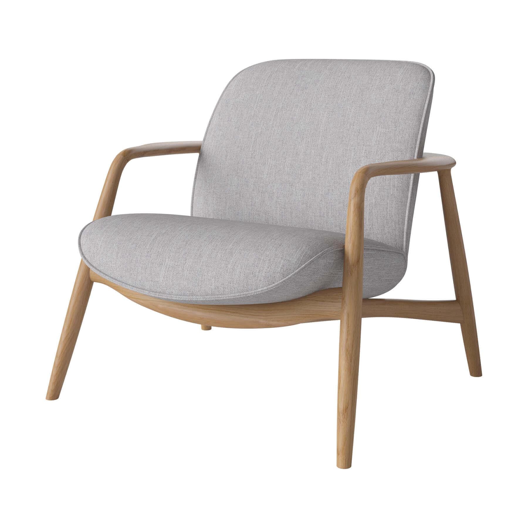 Bolia Bowie Armchair Oiled Oak Baize Light Grey Designer Furniture From Holloways Of Ludlow