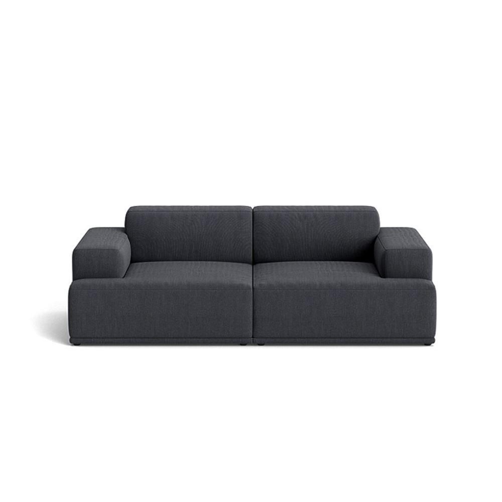 Connect Soft Modular Sofa 2seater Configuration 1 Plastic Black Rewool 198