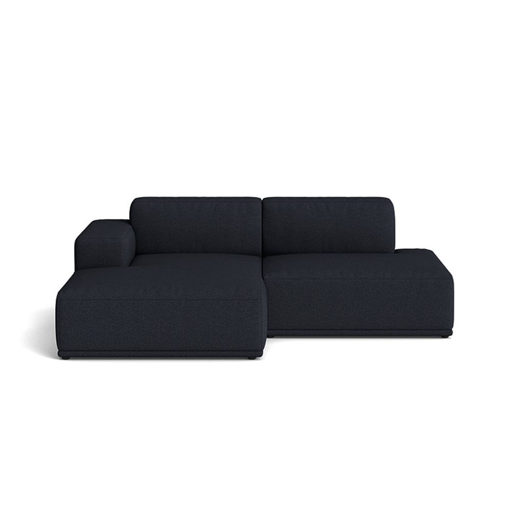 Connect Soft Modular Sofa 2seater Configuration 3 Plastic Black Hallingdal 180