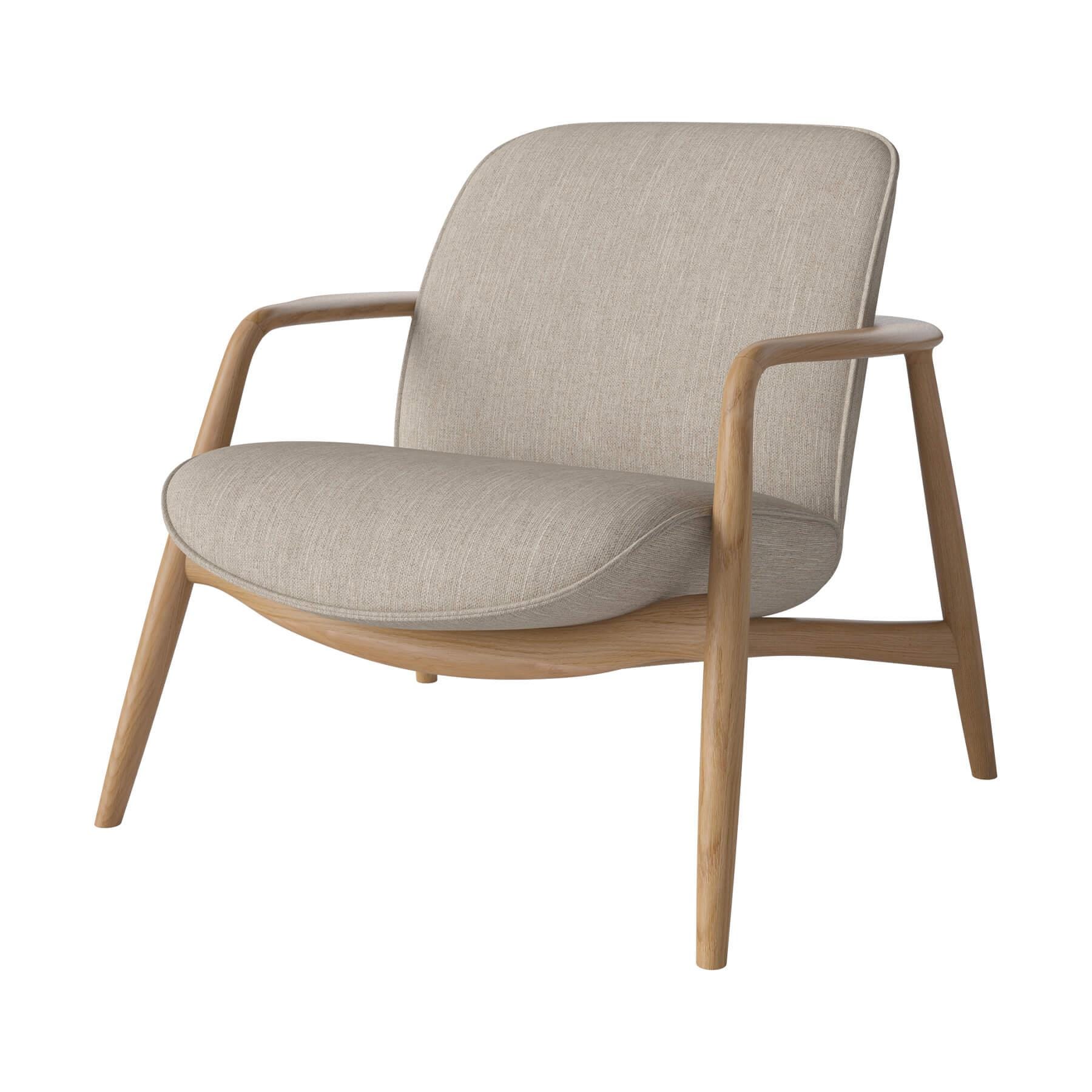 Bolia Bowie Armchair Oiled Oak Baize Sand Brown Designer Furniture From Holloways Of Ludlow