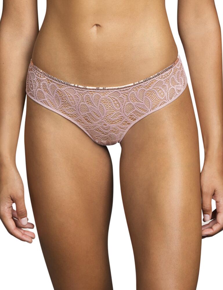 The Lynx range by Andres Sarda provides beautiful modern looking lace with floral patterns. Andres Sarda gives comfort with these beautiful short thong. The colourways and design create a bold statement with the added elegance from the sequins along the waistband. It is a classic thong shape from the rear with minimal rear coverage.  Short thong Floral lace Elegant design Sequins along waistband Minimal rear coverage Composition: 82% Polyamide &pipe; 13% Elastane &pipe; 5% Cotton  Listed in UK sizes  50490-91418-1201519 3309455 Short Thong
