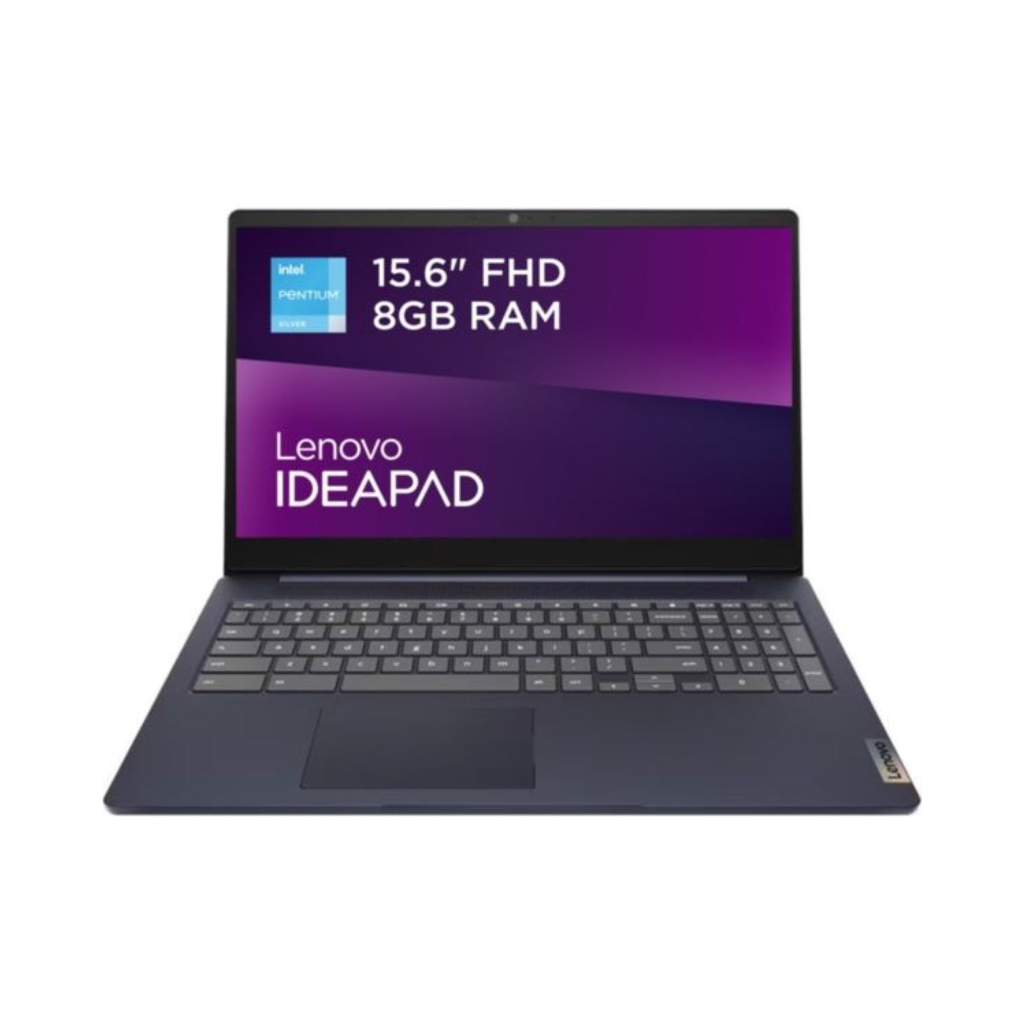 Image of Lenovo IdeaPad Slim 3 Chromebook 15.6" FHD – Intel Celeron N4500, 8GB, 128GB eMMC, Blue (82N4004TUK)