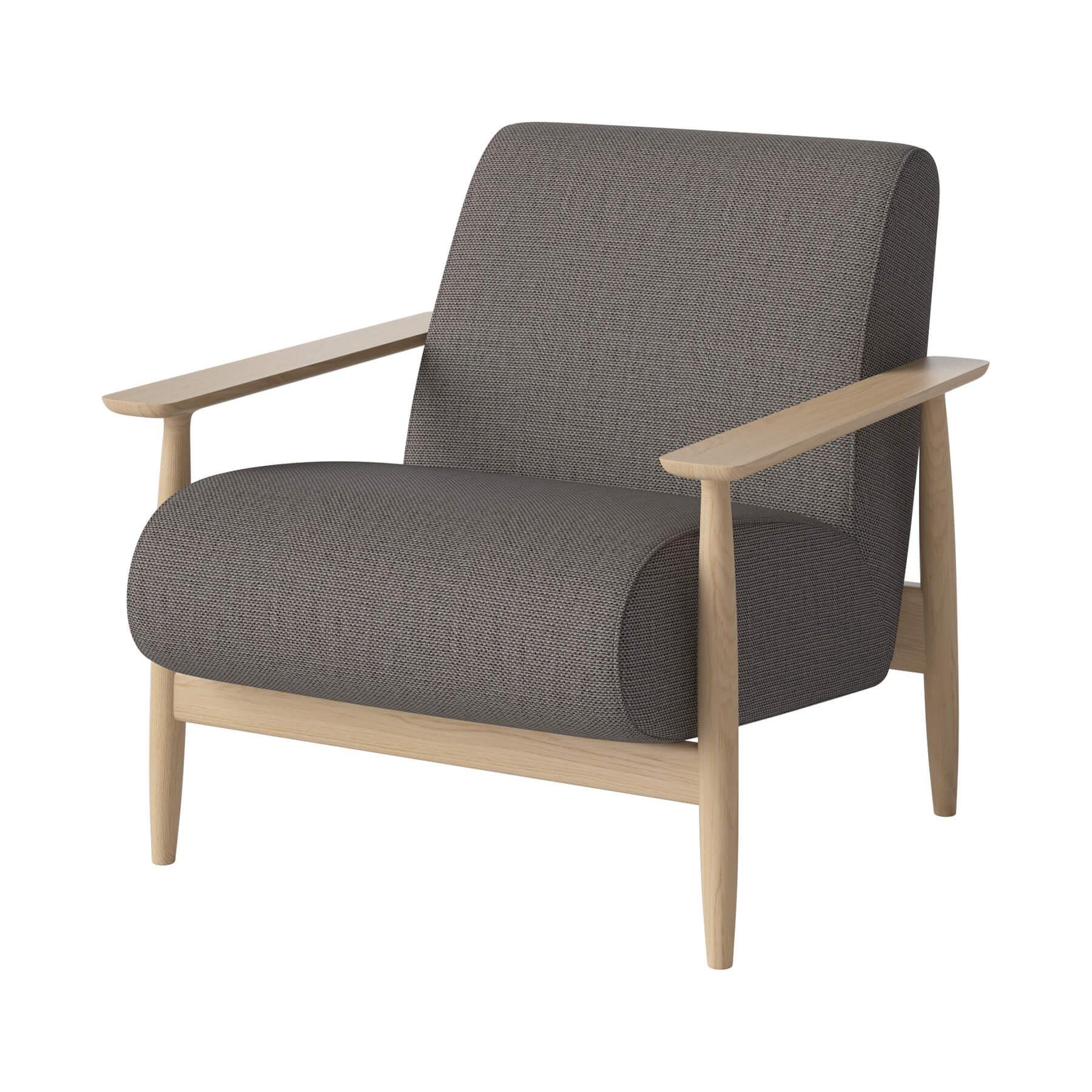 Bolia Visti Armchair White Oiled Oak London Brown Designer Furniture From Holloways Of Ludlow