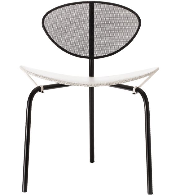 Nagasaki Dining Chair Black White