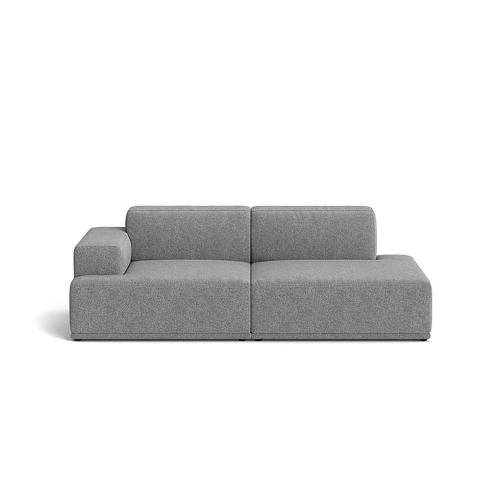 Connect Soft Modular Sofa 2seater Configuration 2 Plastic Black Hallingdal 166