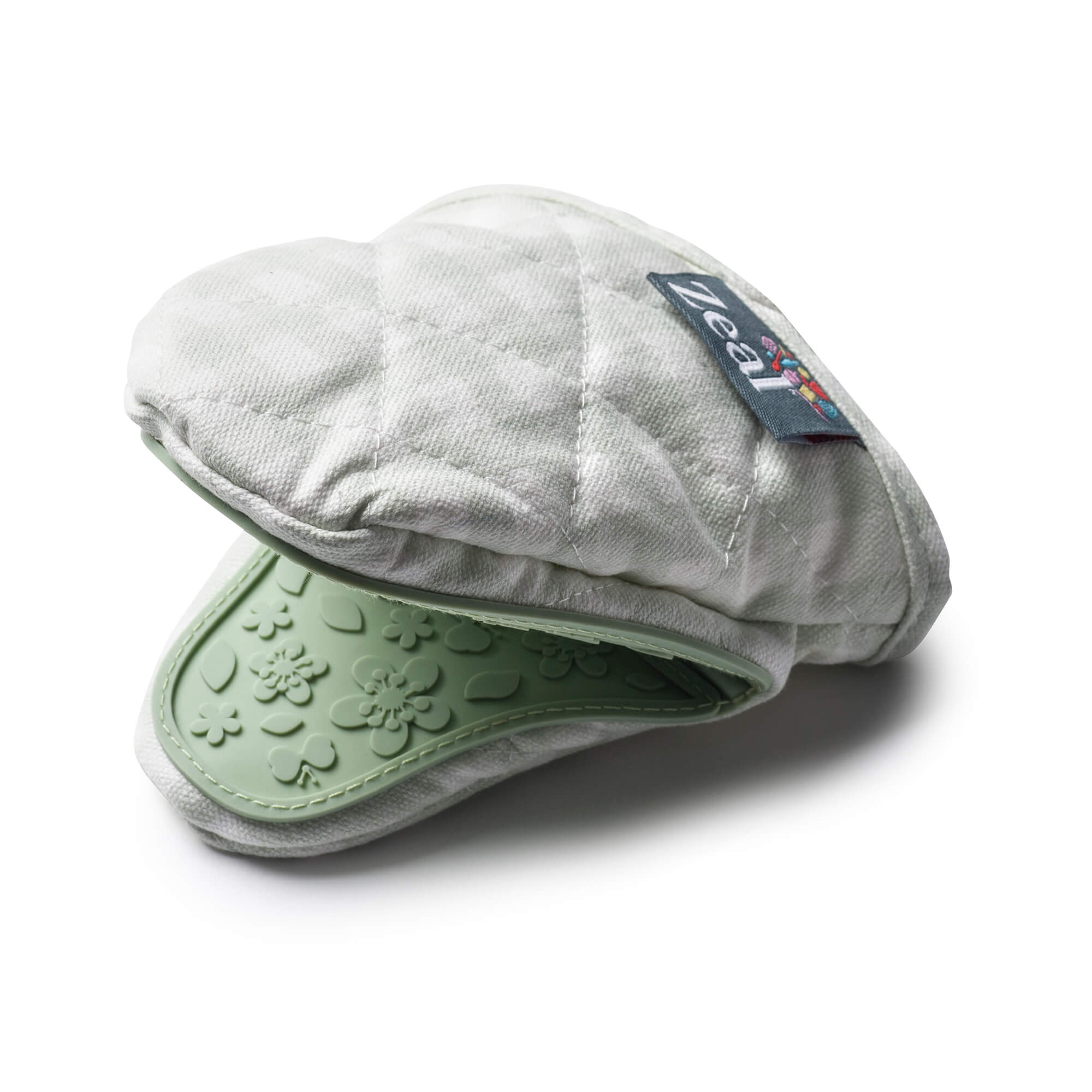 Zeal Silicone Hot Grab Mini Oven Mitt Gingham in Light Green