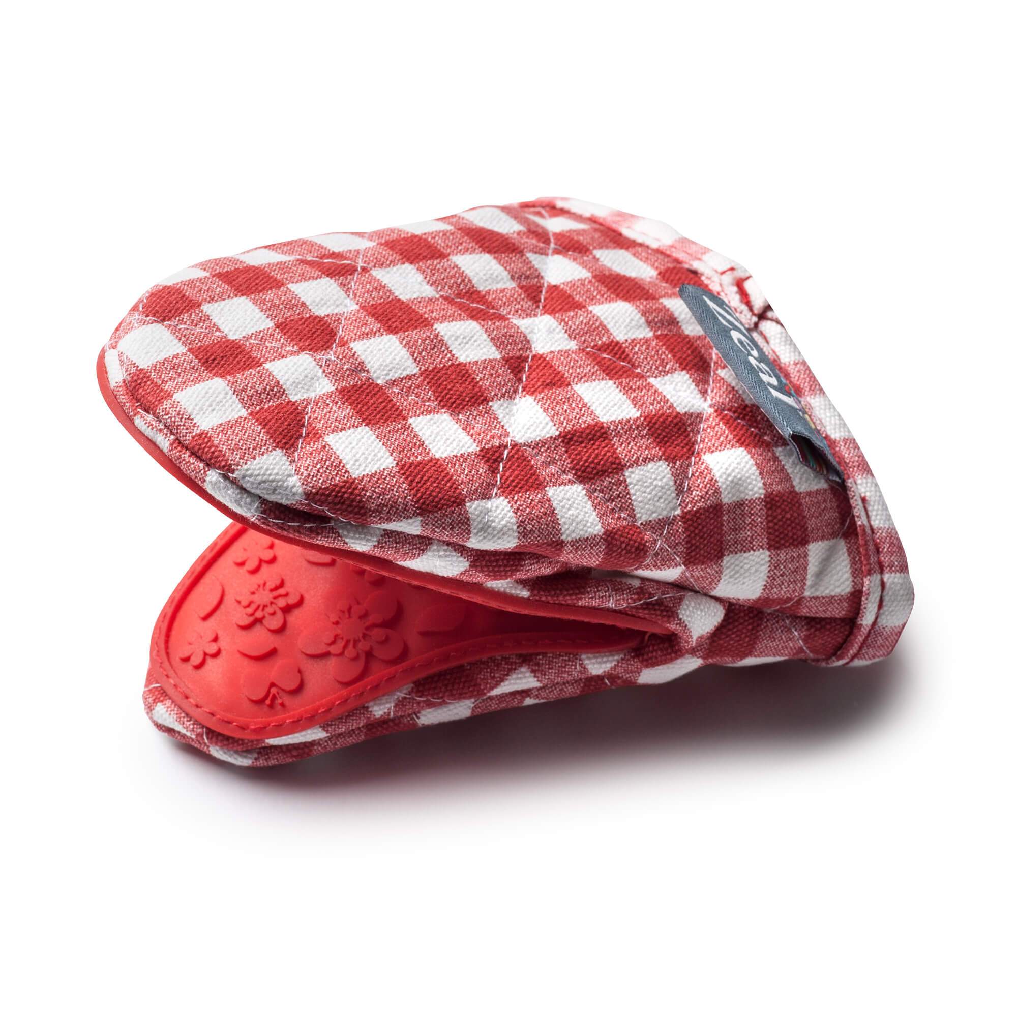 Zeal Silicone Hot Grab Mini Oven Mitt Gingham in Red