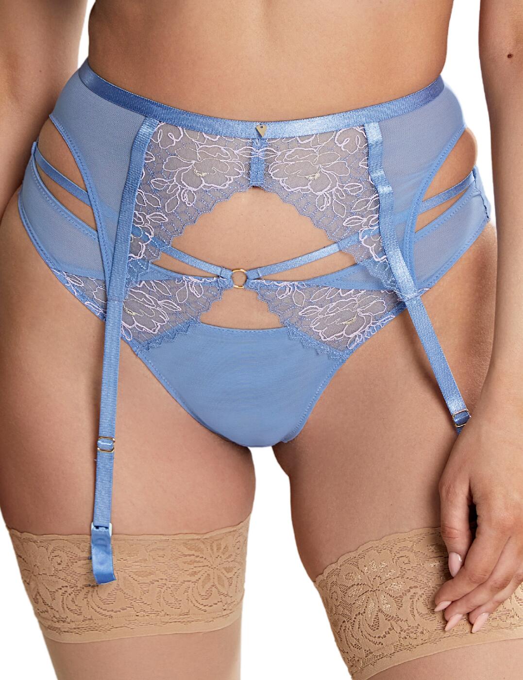 Embrace your inner seductress with Cleo by Panache's Valentina Luxe range. This line brings you revamped stylish pieces that are sure to wow. This suspender sits comfortably on your waist to highlight your figure and playfully provide coverage. This piece features fully adjustable suspender straps and boasts a hook and eye closure allowing you to tailor the fit of this suspender to your own desires.  Flattering and so glamorous! High-rise waist Hook and eye closure Floral embroidered lace detailing Fully adjustable suspender straps Country of origin: China Composition: 51% Polyester &pipe; 38% Polyamide &pipe; 10% Elastane &pipe; 1% Metallic Fibres Listed in UK sizes  57231-101158-1309124 10723 Suspender Belt