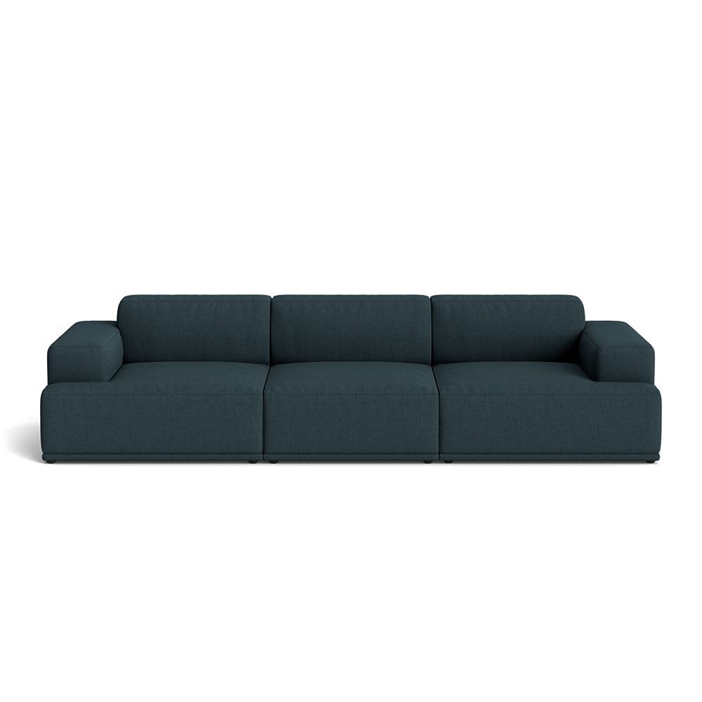 Connect Soft Modular Sofa 3seater Configuration 1 Plastic Black Remix 873