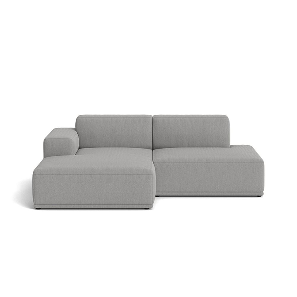 Connect Soft Modular Sofa 2seater Configuration 3 Plastic Black Rewool 108