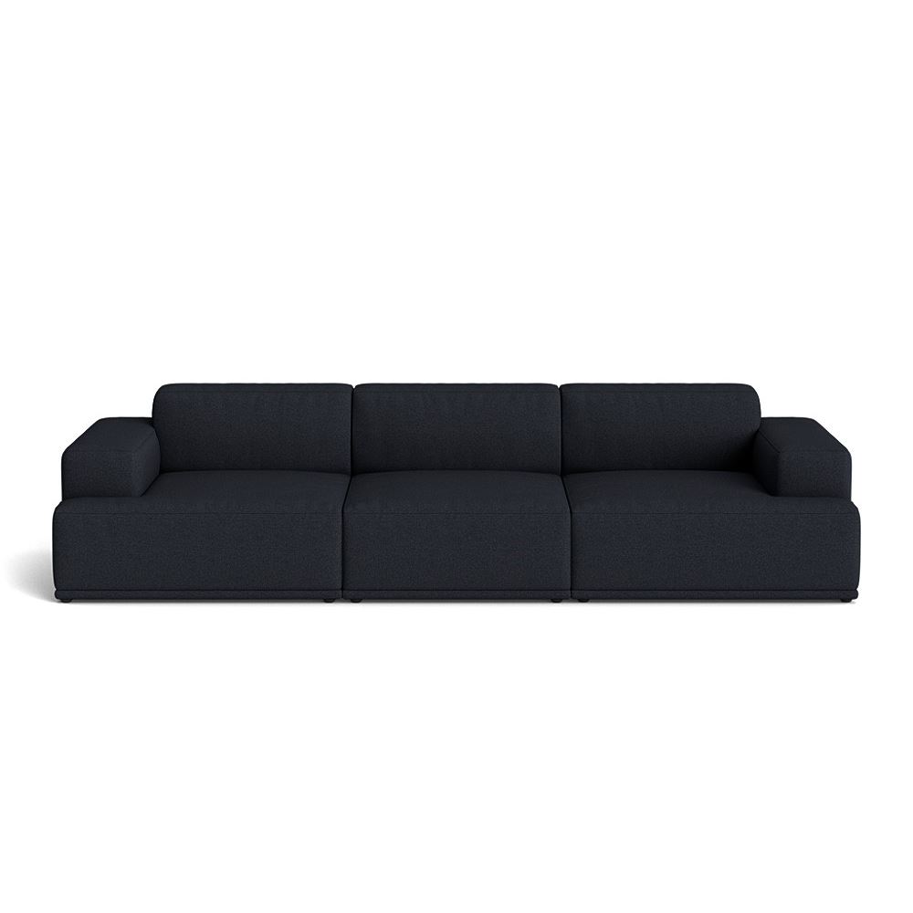 Connect Soft Modular Sofa 3seater Configuration 1 Plastic Black Hallingdal 180