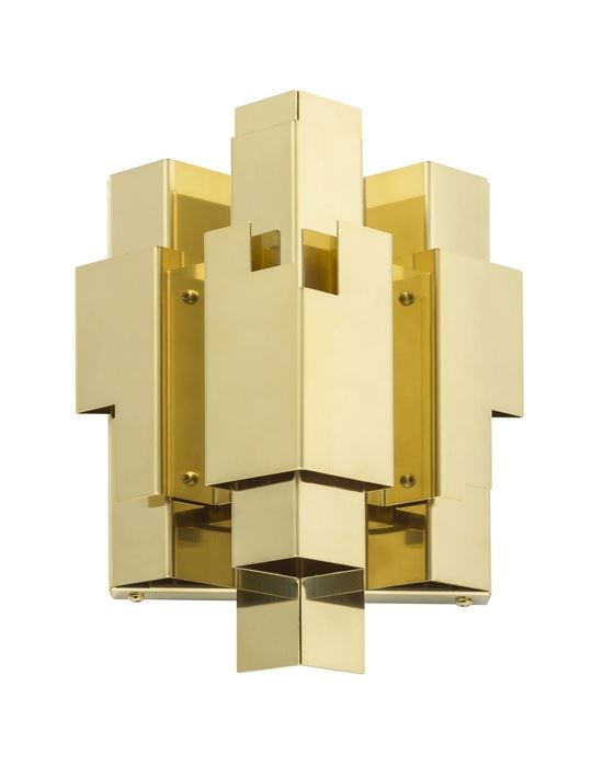 Skyline Wall Light Brass Hardwired