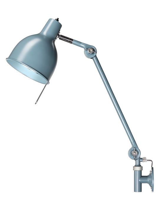 Pj Wall Light Medium Plug Switch And Cable Misty Blue