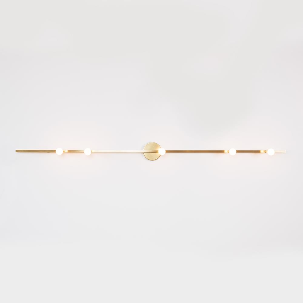 Dot Line Wall Light Large White Hard Wire