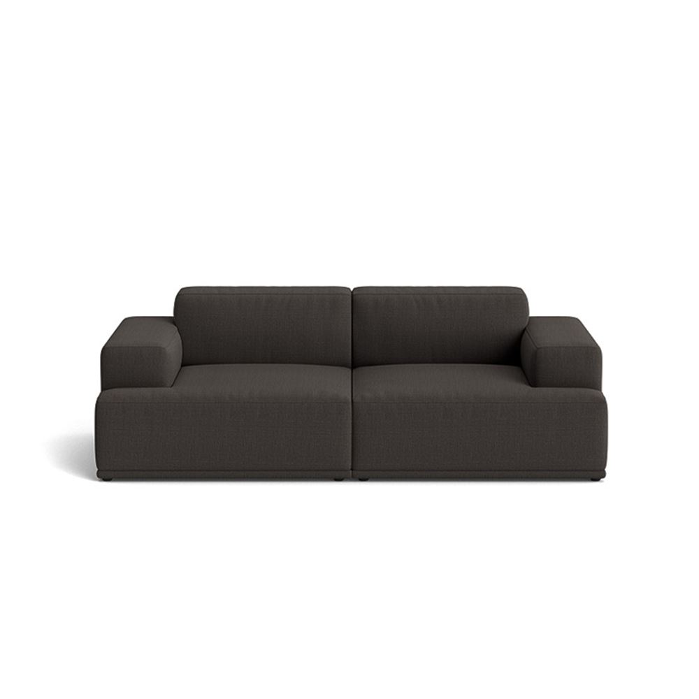 Connect Soft Modular Sofa 2seater Configuration 1 Plastic Black Canvas 174