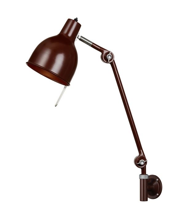 Pj Wall Light Medium Plug Switch And Cable Oxide Red