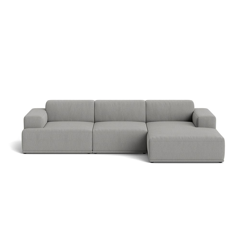 Connect Soft Modular Sofa 3seater Configuration 2 Plastic Black Rewool 128