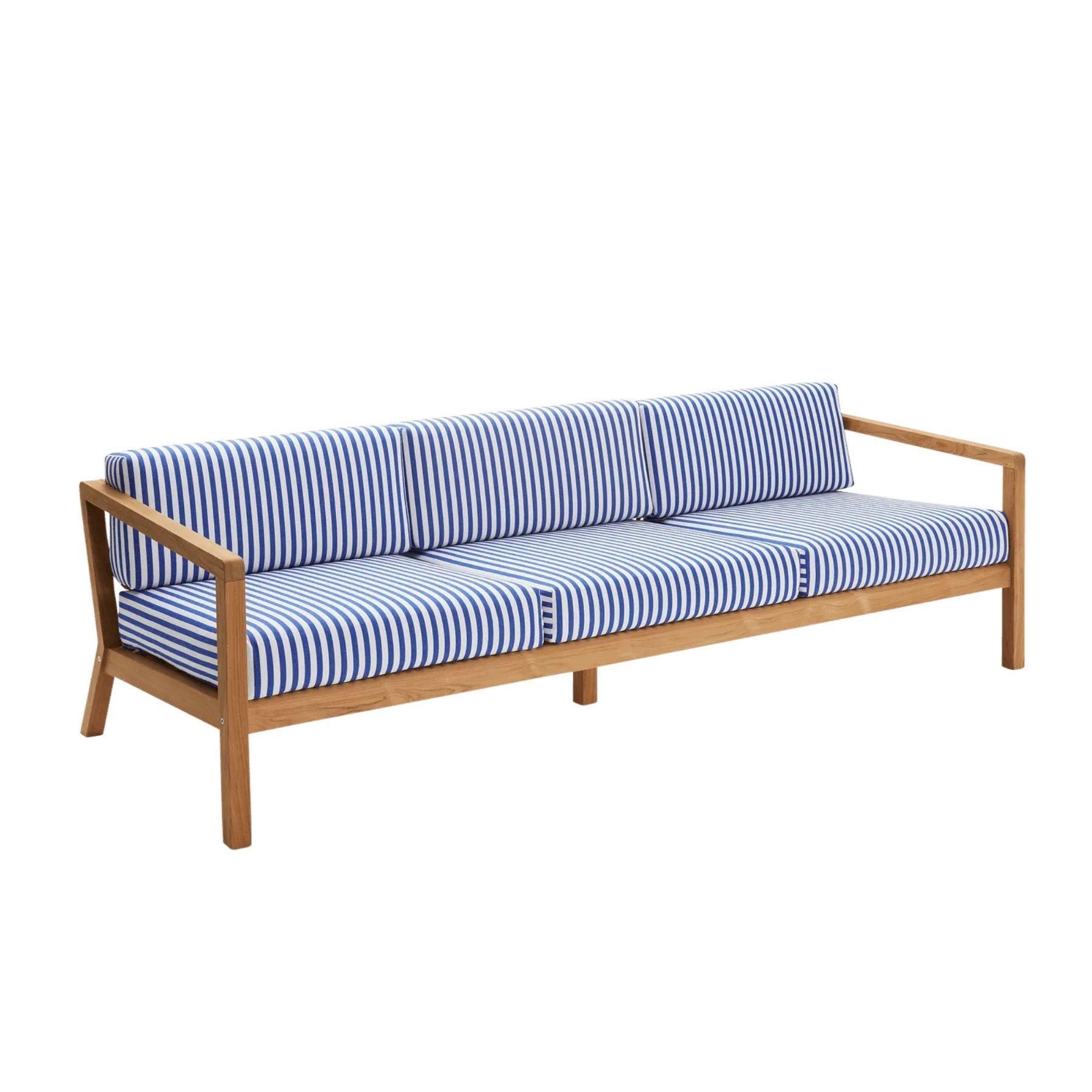 Fritz Hansen Virkelyst Sofa 3 Seater Sea Blue Stripe Designer Furniture From Holloways Of Ludlow