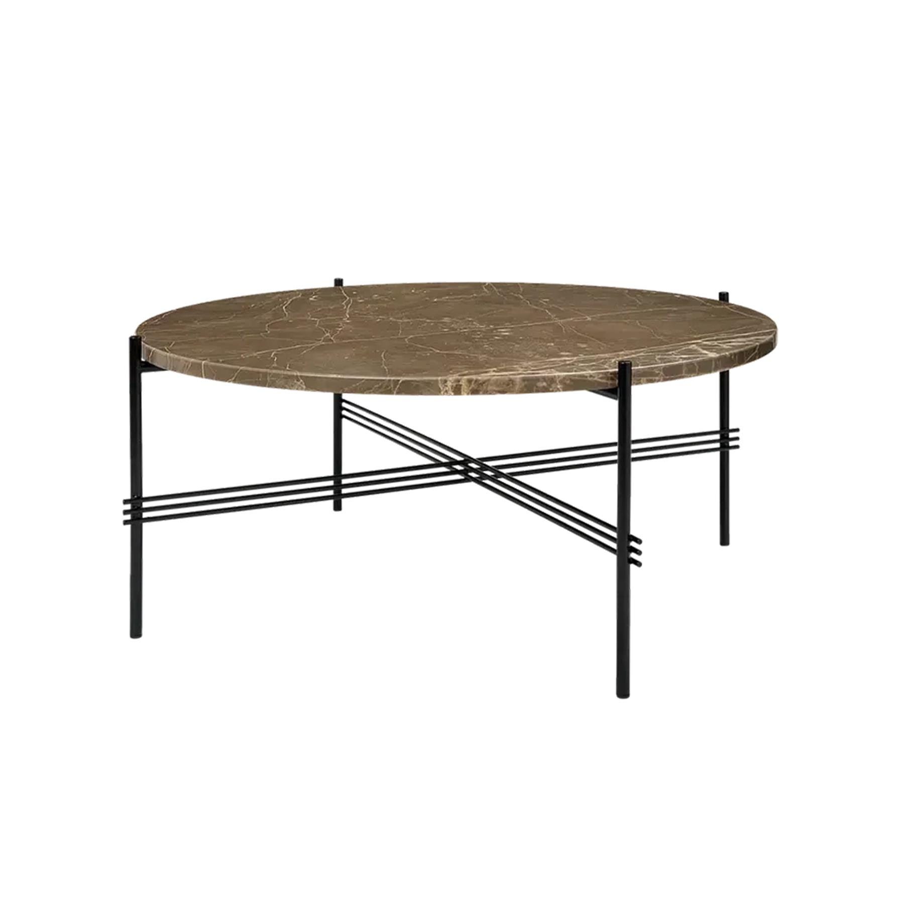 Ts Coffee Table Black Frame 80 Marblebrown