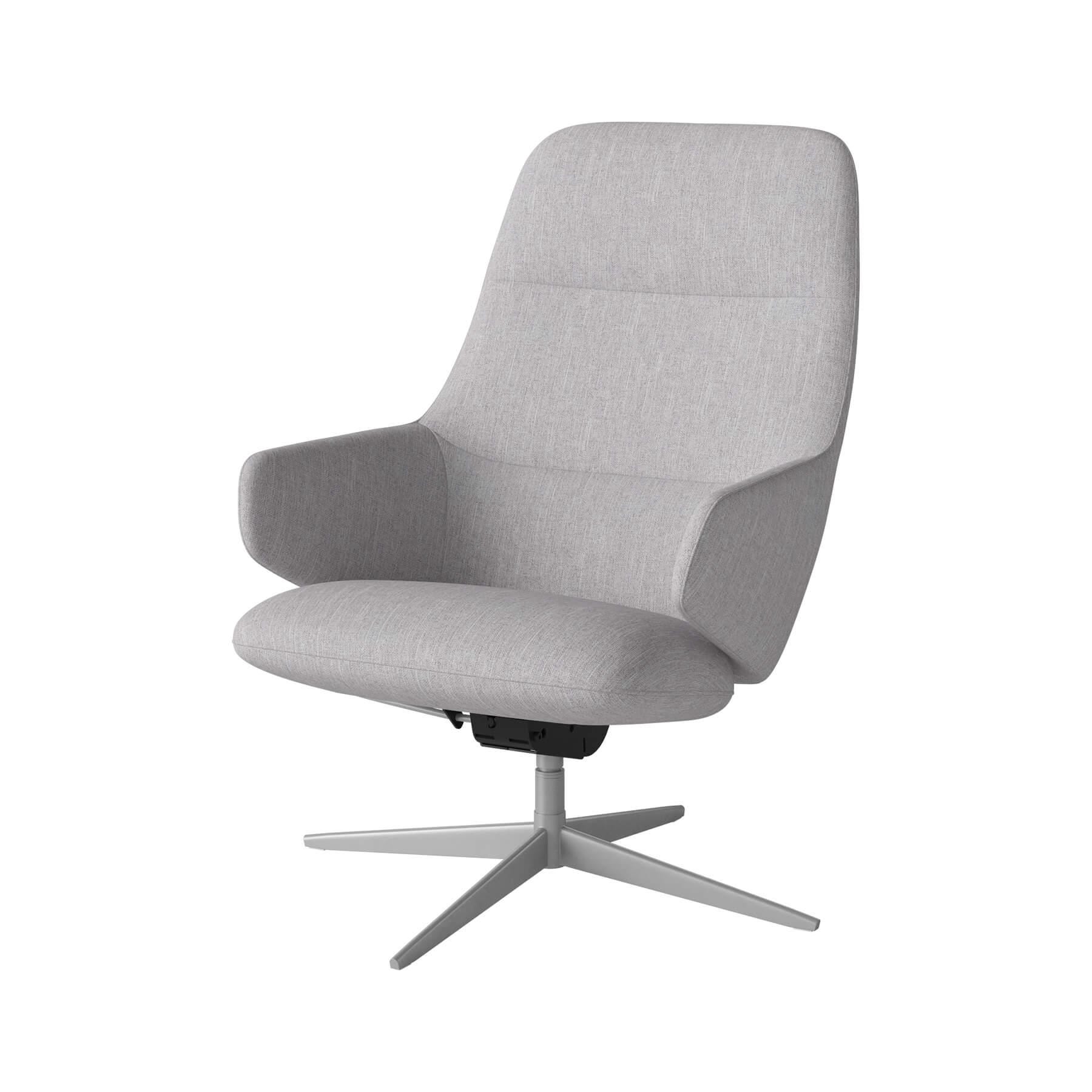 Bolia Clara Armchair Satin Laquered Steel Baize Light Grey Designer Furniture From Holloways Of Ludlow