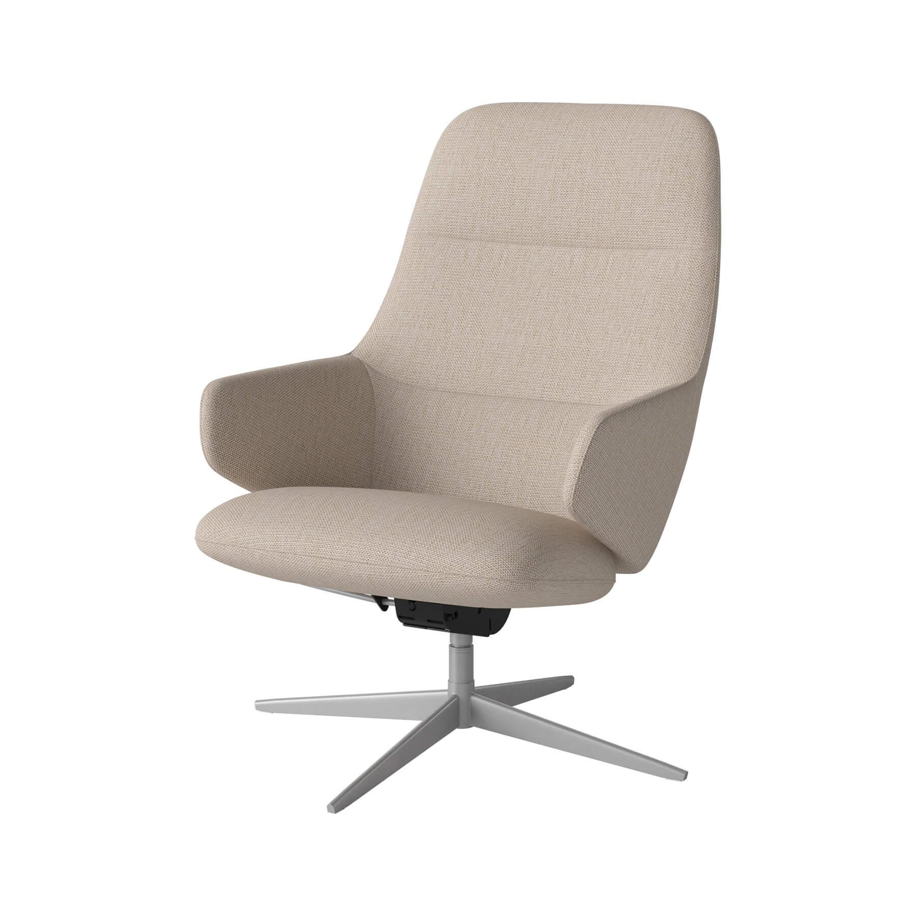 Bolia Clara Armchair Satin Laquered Steel London Light Beige Brown Designer Furniture From Holloways Of Ludlow