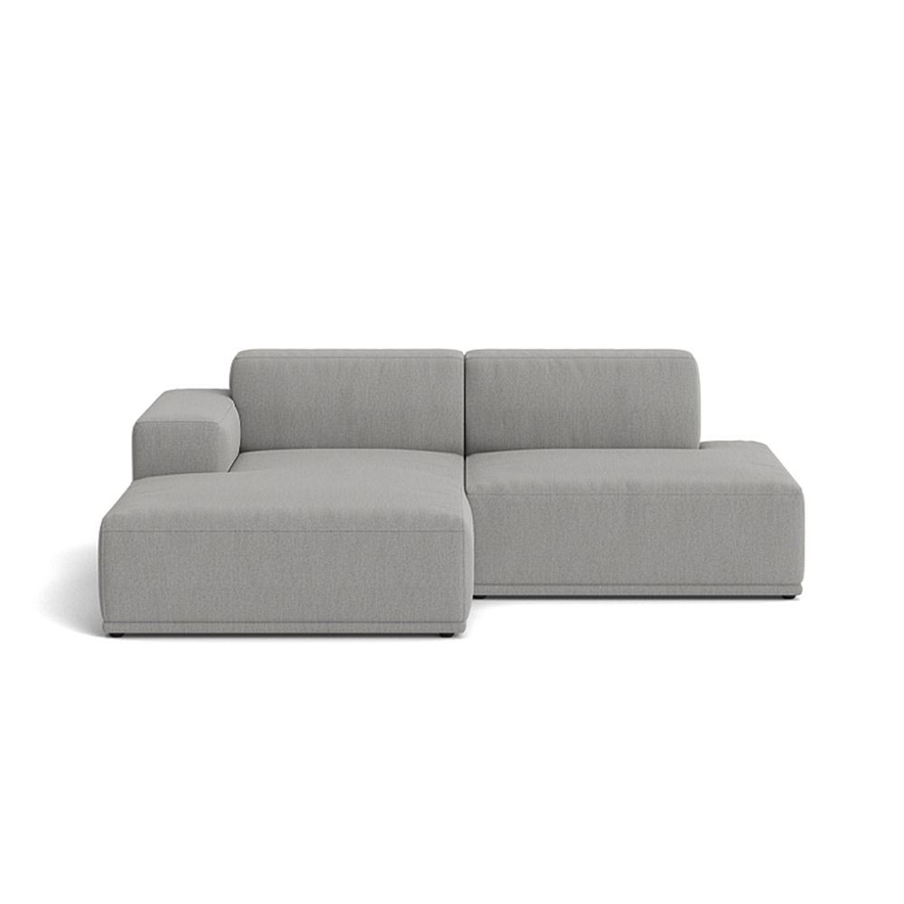 Connect Soft Modular Sofa 2seater Configuration 3 Plastic Black Rewool 128